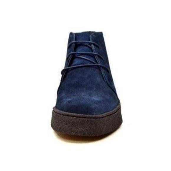 British Walkers Playboy Original High Top Men's Navy Suede Chukka Boot - Picture 5 of 8